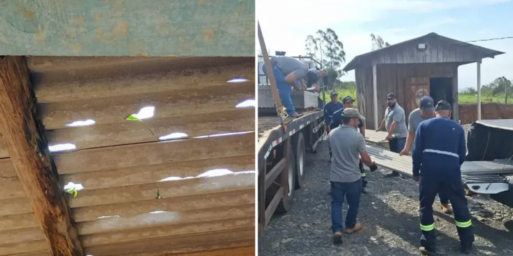 Chuva causa estrago em Ventania