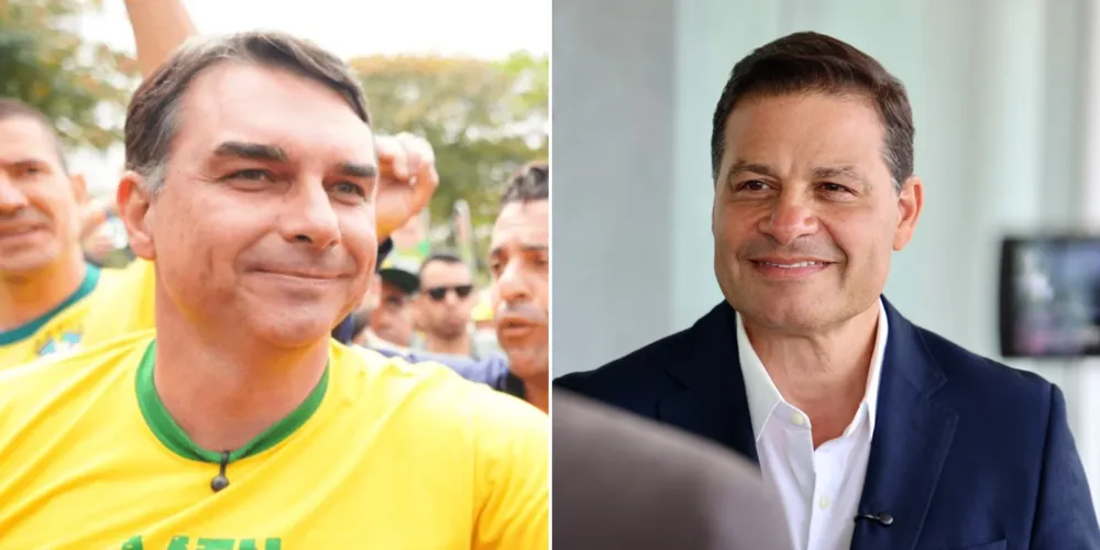 Flávio Bolsonaro (PL) e Sandro Alex (PSD)