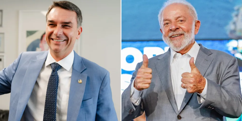 Pesquisas levantam possíveis resultados para disputa presidencial de segundo turno entre Flávio Bolsonaro (PL) e Lula (PT)