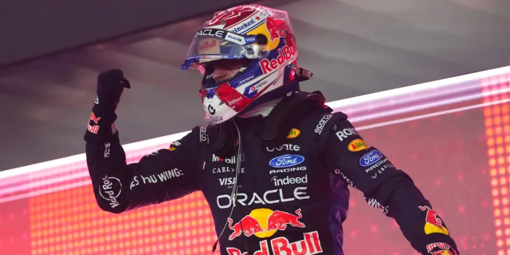 Max Verstappen comemora vitória no GP de Singapura de F1 2026
