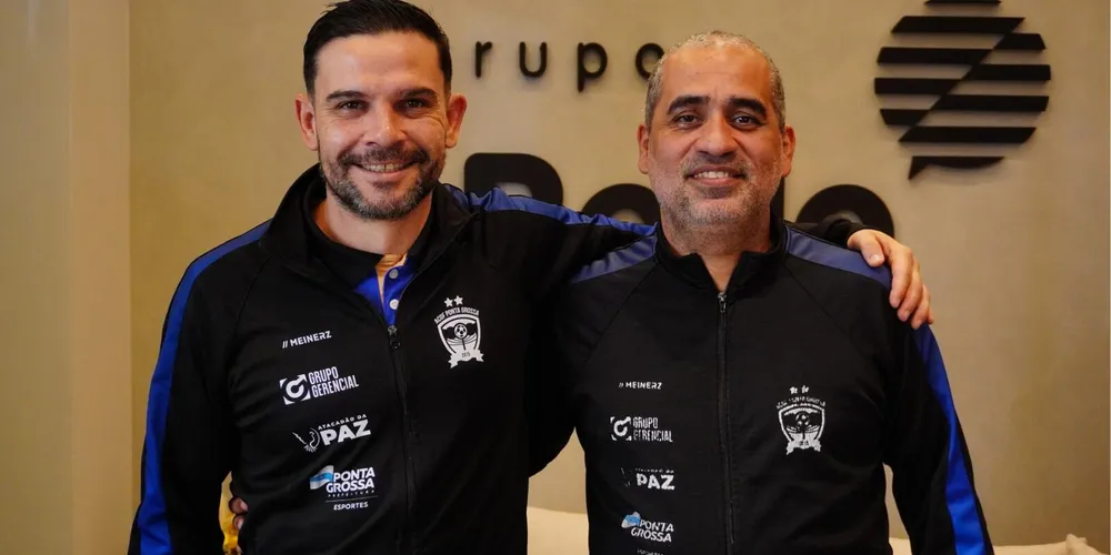 O goleiro e capitão Rafinha Souza e o técnico da ACGF/Ponta Grossa, Wagner 'Kbça', compareceram ao Portal aRede nesta quarta-feira (07)