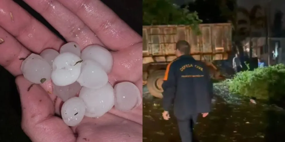 Tempestade causa estragos no Paraná