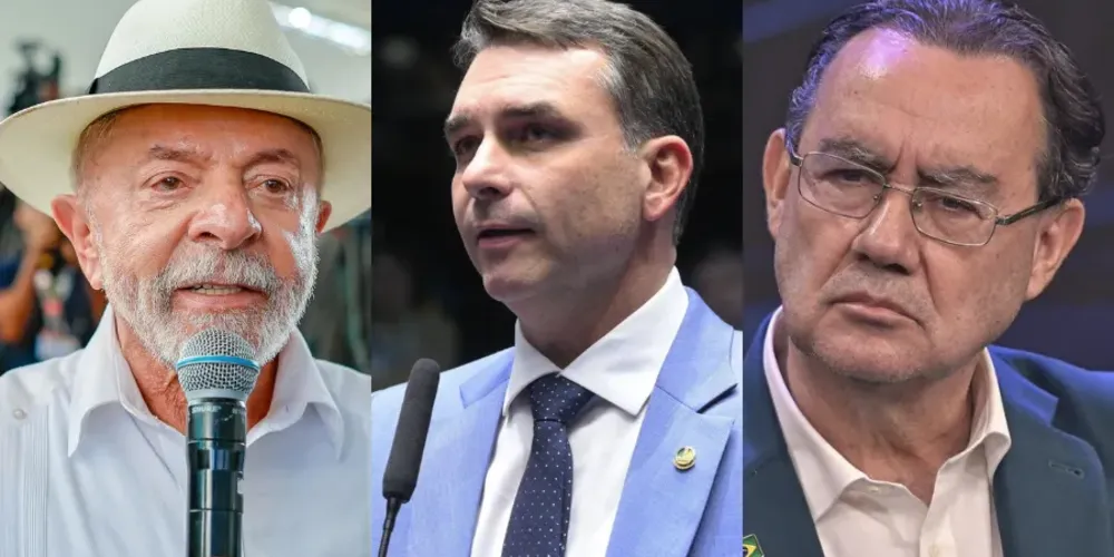 Luiz Inácio Lula da Silva, Flávio Bolsonaro e Augusto Cury