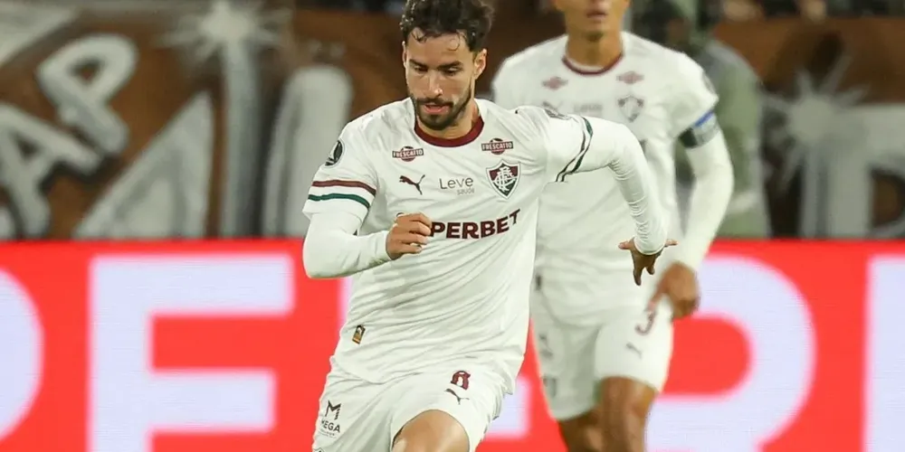 Martinelli, do Fluminense, em jogo contra o Platense na Libertadores