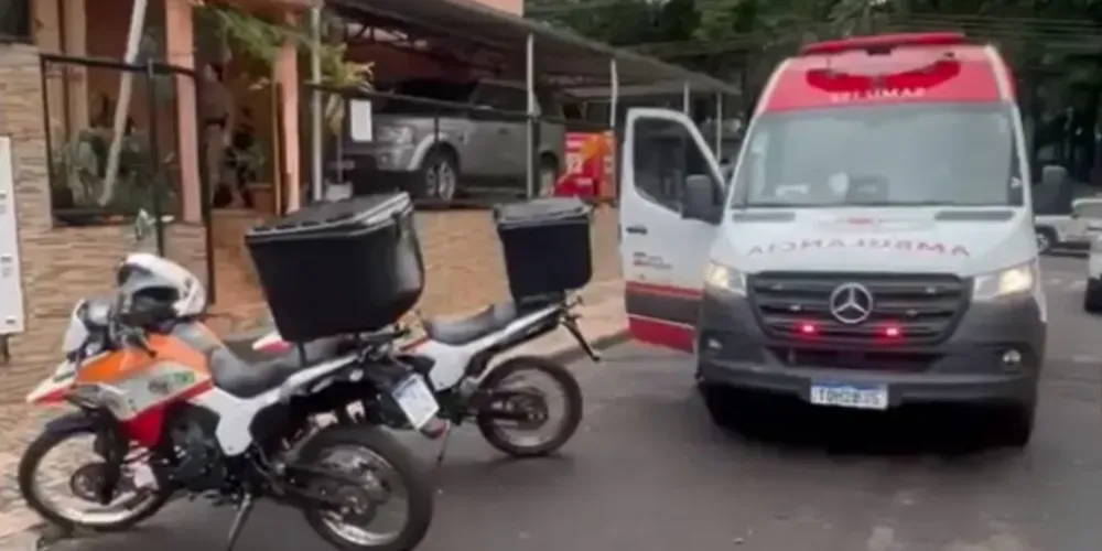 Vítima foi socorrida pelo Samu