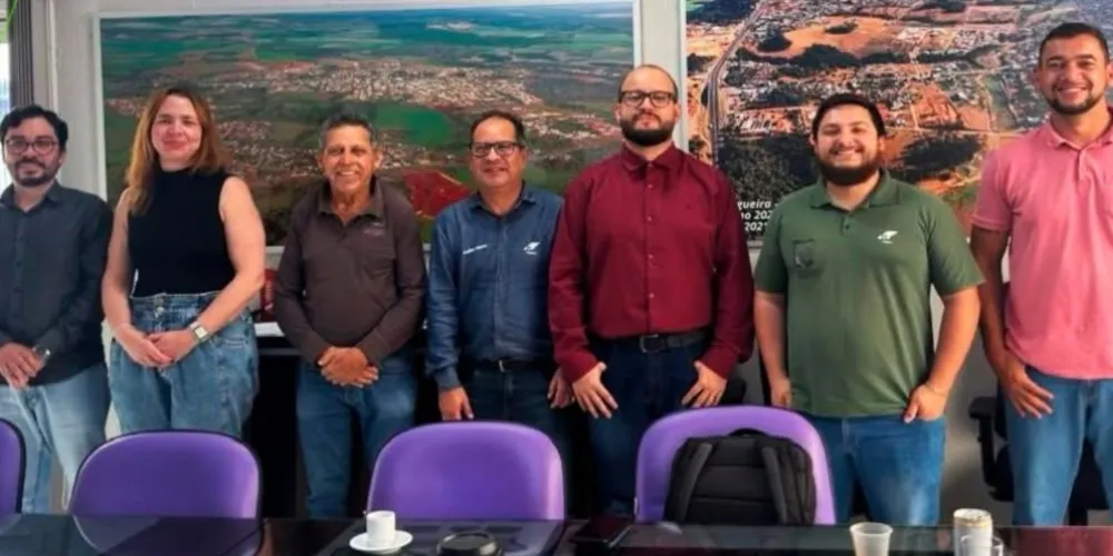 O prefeito de Ortigueira recebeu uma equipe da Klabin para tratar de demandas encaminhadas à empresa