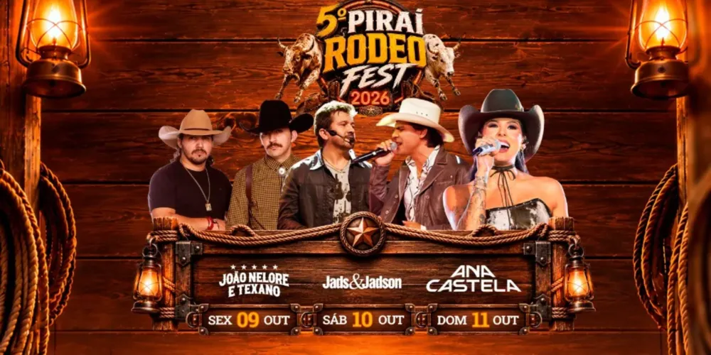 Evento reúne programação com Ana Castela, João Nelore e Texano e Jads & Jadson