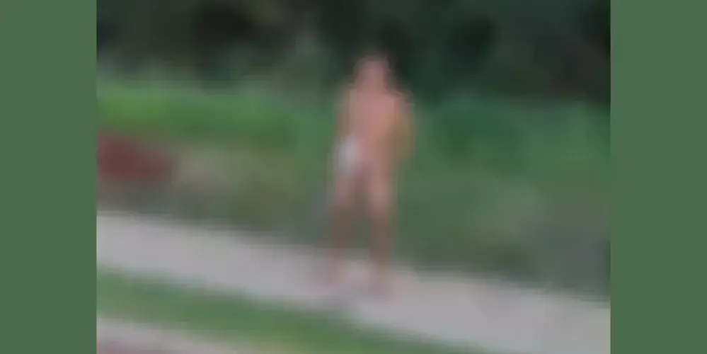 Ao perceber aproximação de motorista, o homem correu para uma mata