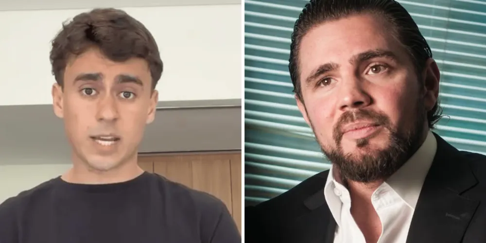 Nikolas Ferreira (PL-MG) e o banqueiro Daniel Vorcaro