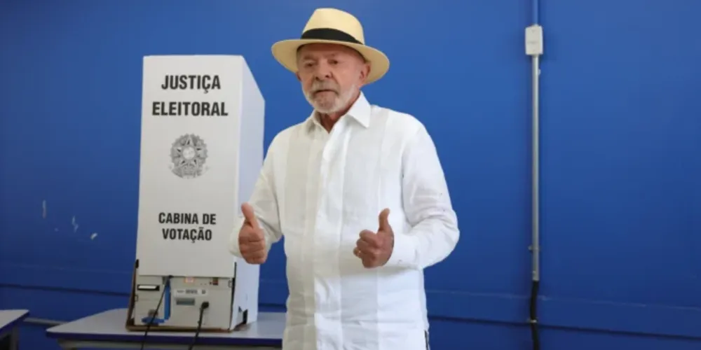 Luiz Inácio Lula da Silva, candidato do PT à reeleição para a Presidência da República