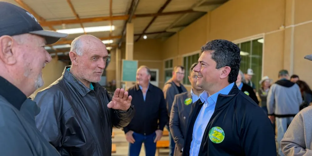 Sergio Moro (à direita), candidato ao Governo do Paraná