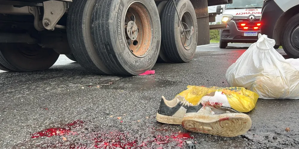Vítima foi encaminhada ao Hospital Universitário Regional dos Campos Gerais