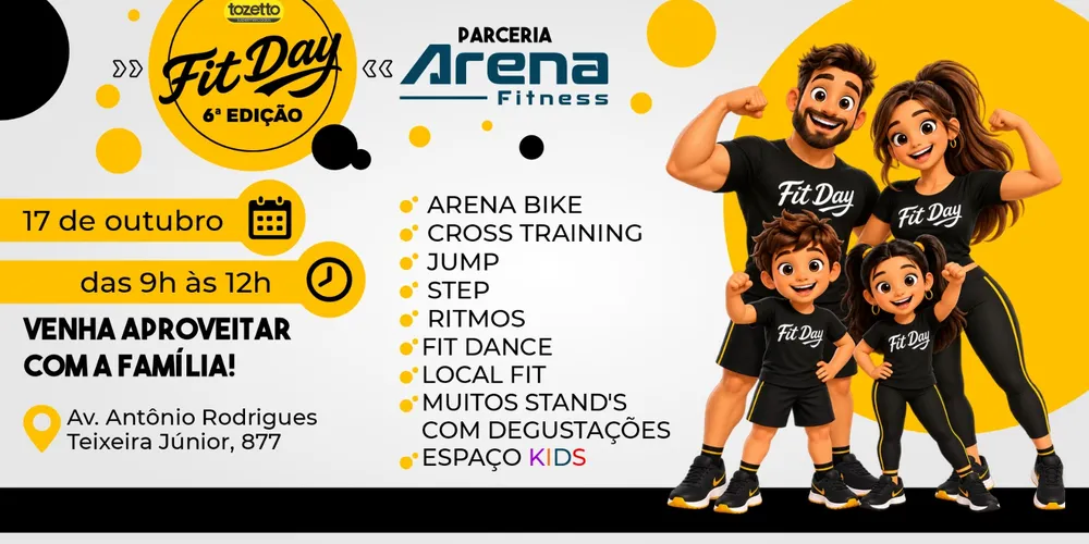 Espaço será preparado para receber aulas, estandes de marcas parceiras, degustações, brindes e atrações para diferentes públicos