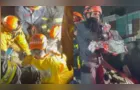Menina de 5 anos é resgatada com vida após desabamento de prédio