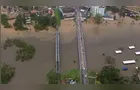 Rio Iapó impressiona após mais de 200 mm de chuva em Castro; vídeo