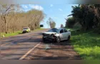 Motorista fica ferido em acidente na PR-182 e acaba no hospital no Paraná