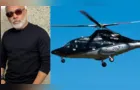 Vídeo mostra helicóptero com cantor Rick sobrevoando a Serra de SC