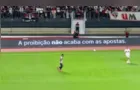 São Paulo exibe mensagem contra proibição das apostas em placas no MorumBis