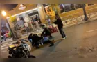 Colisão entre carro e moto deixa ferido na Avenida München