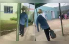 Aluno de Imbituva se fantasia de 'homem invisível' e viraliza nas redes sociais; assista