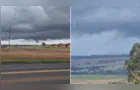 Alerta: duas nuvens-funil são registradas em Ponta Grossa e Ipiranga