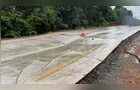 Rodovia PR-460 tem trecho interditado após fortes chuvas em Pitanga