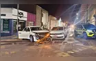 Batida entre três carros termina com dois motoristas autuados por embriaguez em PG