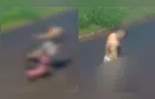 Mulher é brutalmente espancada na rua pelo companheiro no PR; vídeo