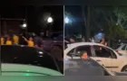 Carro com bandeira do PT é atingido por pedras e tem vidro quebrado em Ponta Grossa