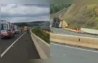 Ciclista morre após acidente com carreta carregada de etanol na BR-376