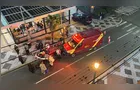 Motociclista fica ferido após bater contra anteparo na Avenida München