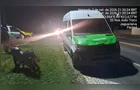 Motociclista fica ferido em colisão contra van na PR-151 em Jaguariaíva