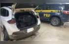 PRF apreende mais de 150 kg de maconha e prende homem que tentou atropelar policiais