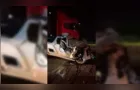 Jovem fica preso às ferragens após colisão com caminhão na BR-376, no Paraná