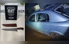 Homem agride enteado, empurra idosa, quebra carro da esposa e é preso em PG