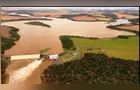 Vídeo mostra nível da água na barragem da Usina de Tibagi