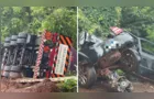 Colisão frontal entre carro e bitrem deixa um morto e um ferido na BR-369