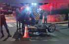 Motociclista fica ferido em colisão no centro de PG