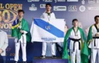 Atleta de Ponta Grossa conquista título internacional de taekwondo no Brazil Open G2