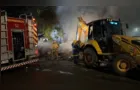 Corpo de idoso é encontrado após incêndio de grandes proporções