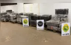 Quase 3 toneladas de maconha escondidas em carga de sucata são apreendidas na BR-277