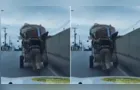 Policial ajuda carrinheiro a subir viaduto e gesto viraliza em Araucária