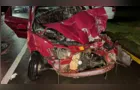 Colisão entre carro e trem deixa casal de idosos ferido na Anita Garibaldi em PG