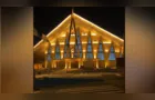 Igreja São Sebastião, na Nova Rússia, ganha iluminação cênica em PG