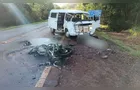 Jovem de 22 anos morre em acidente entre moto e Kombi no PR