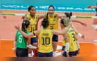 Brasil vence Chile no Sul-Americano de Vôlei e se aproxima de vaga olímpica