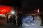 Motorista fica ferido após colidir contra locomotiva na PR-438, em Teixeira Soares