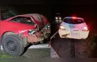 Mulher fica ferida em acidente envolvendo três veículos na PR-092 em Jaguariaíva