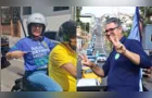 Carreata de Julio Küller e prefeita Elizabeth reúne mais de 100 veículos e mobiliza bairros