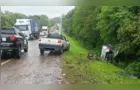 Motorista morre em batida frontal entre carro e caminhão na BR-277